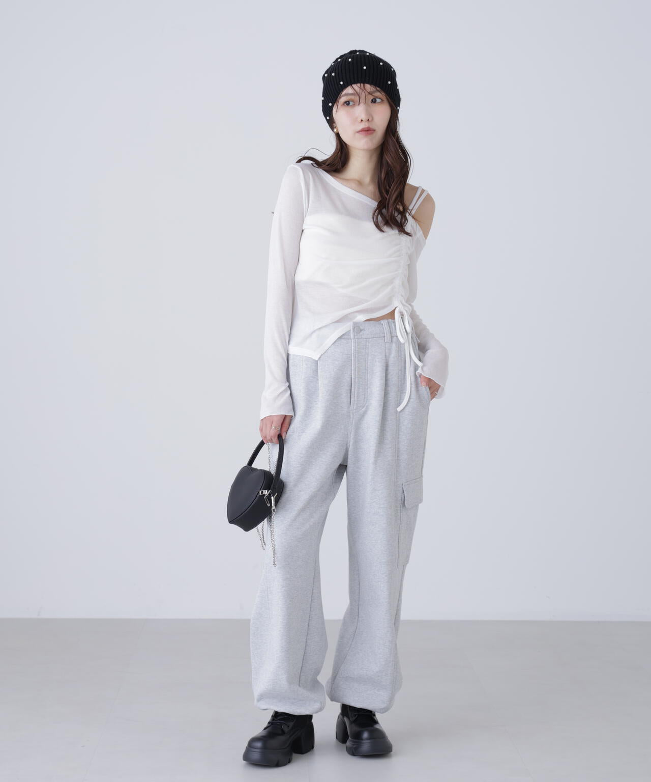 ワンショルシャーリングテレコカットソー