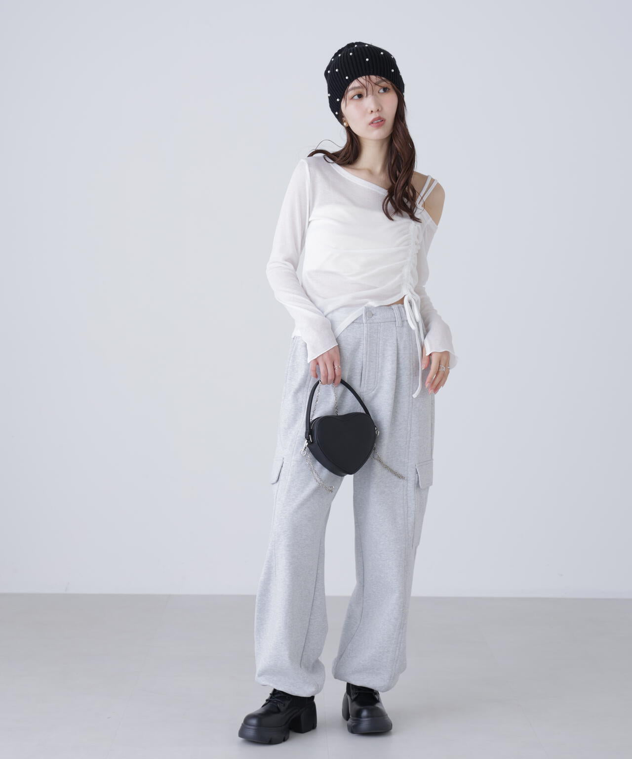 ワンショルシャーリングテレコカットソー