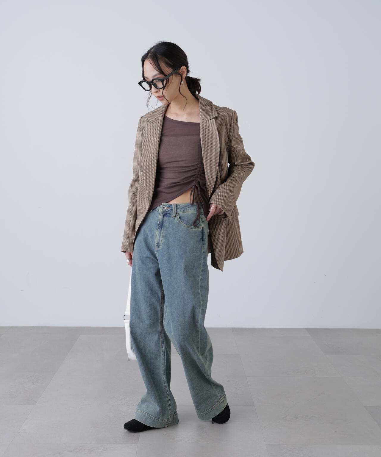 ワンショルシャーリングテレコカットソー