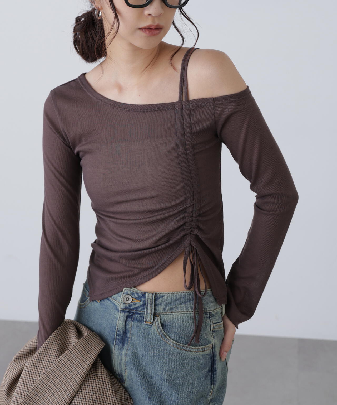 ワンショルシャーリングテレコカットソー