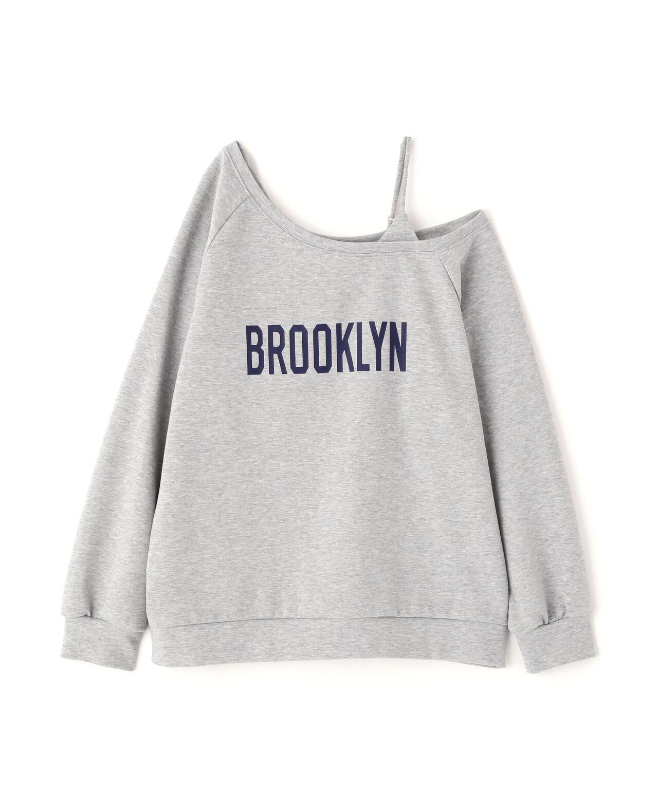 ワンショルロゴプリントスウェット