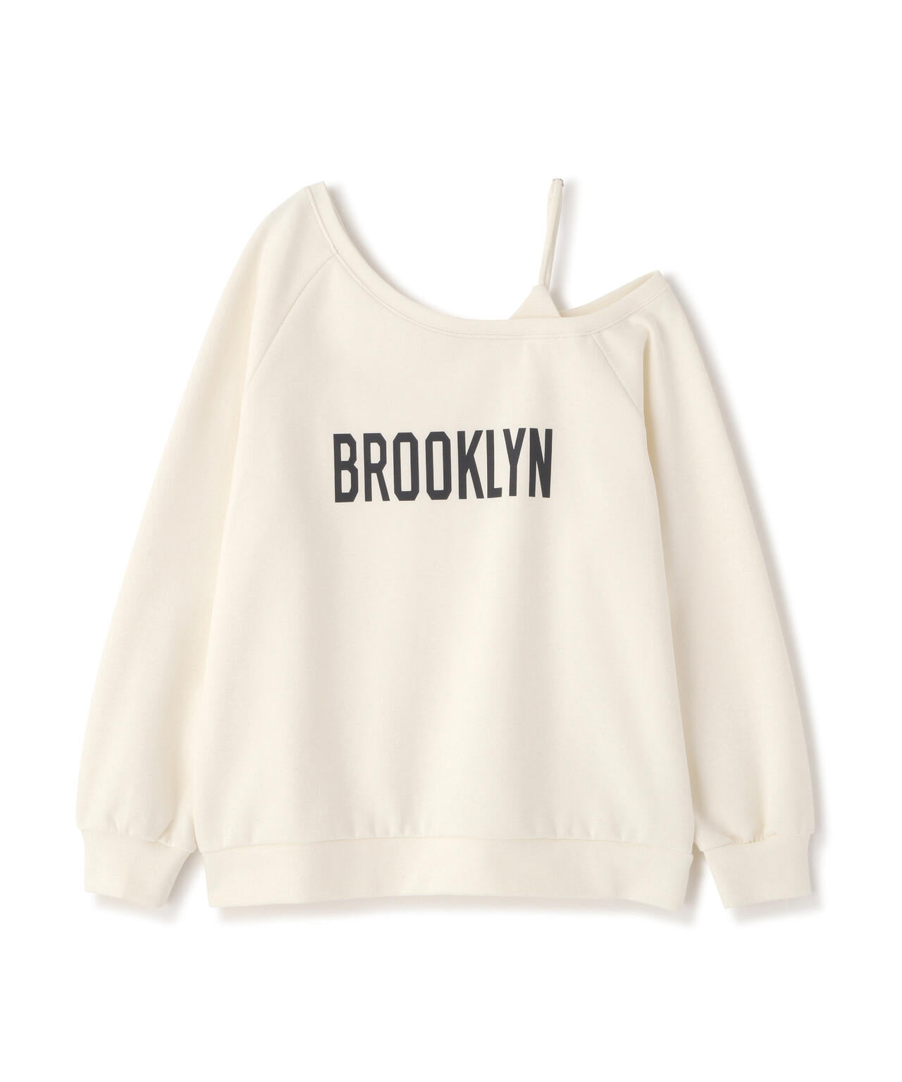 ワンショルロゴプリントスウェット