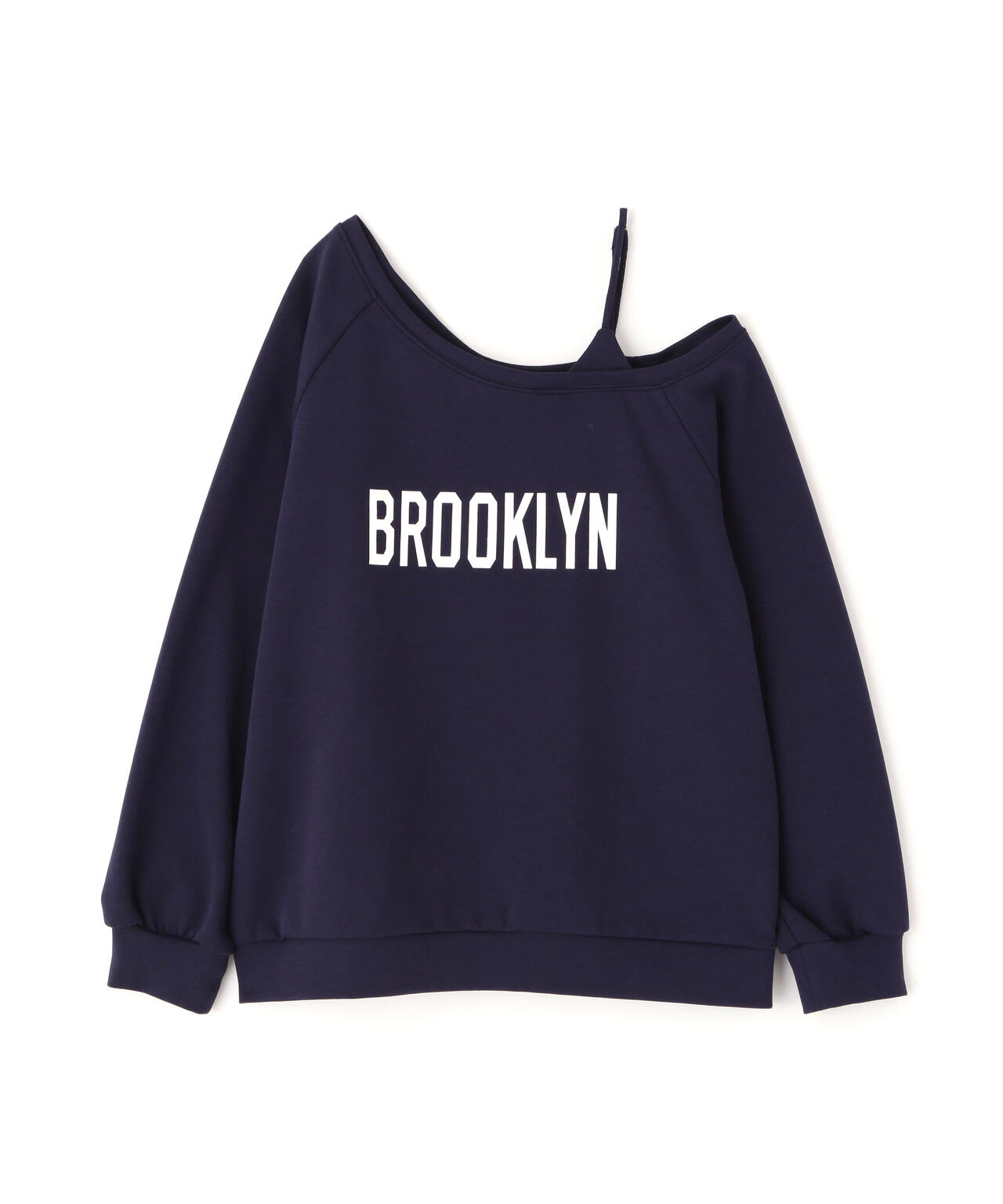 ワンショルロゴプリントスウェット