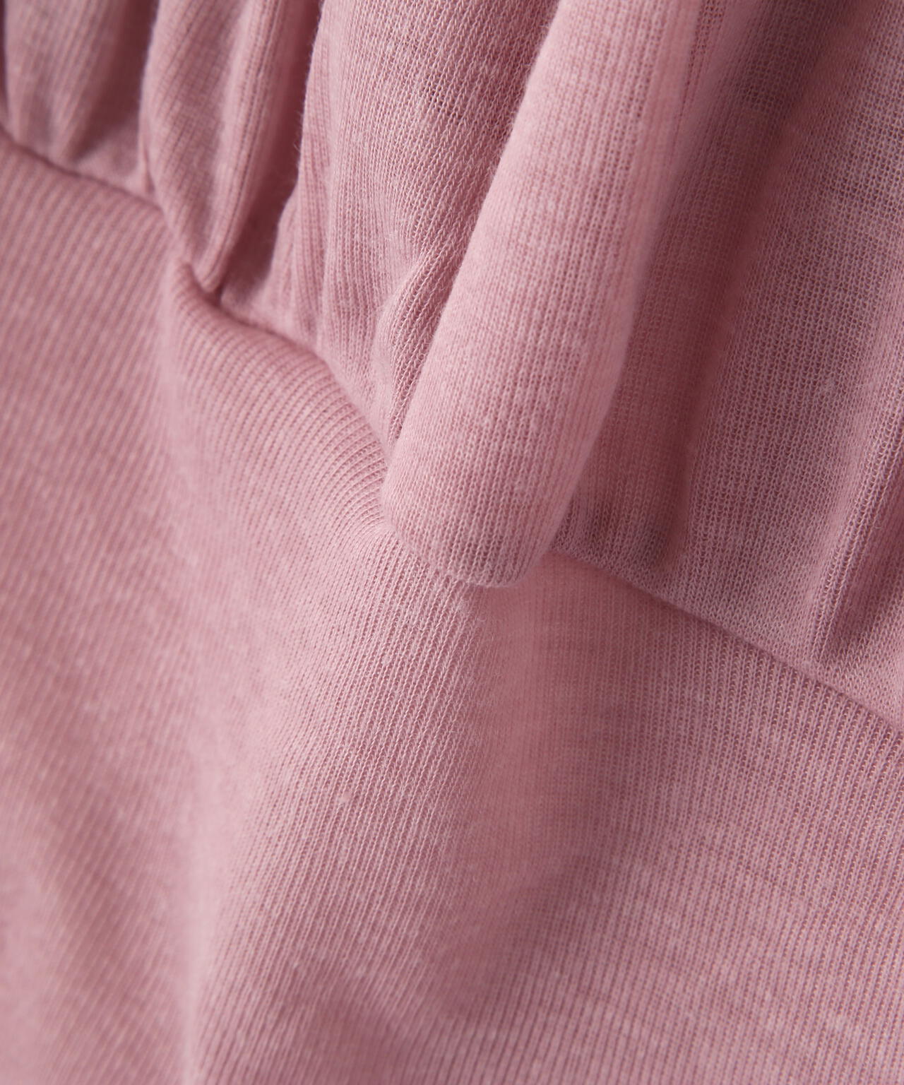 オフショルシアーギャザーカットソー