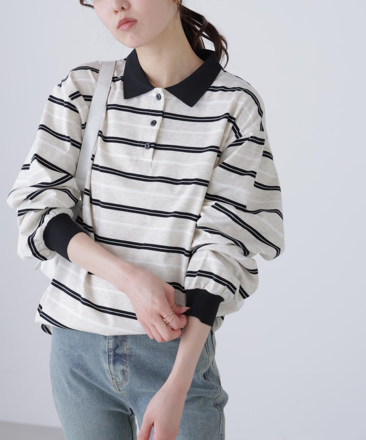 マルチボーダーラガーポロシャツ