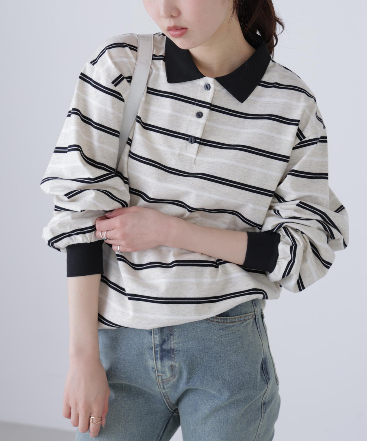 マルチボーダーラガーポロシャツ