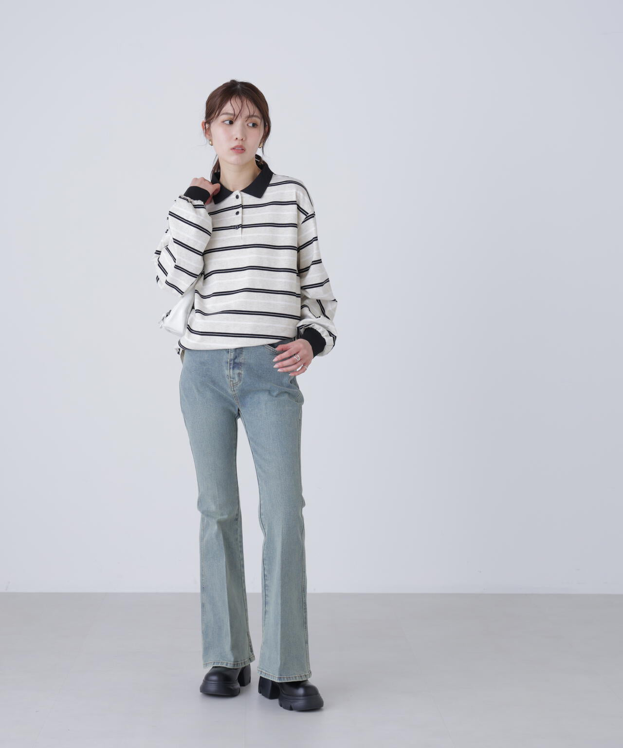 マルチボーダーラガーポロシャツ