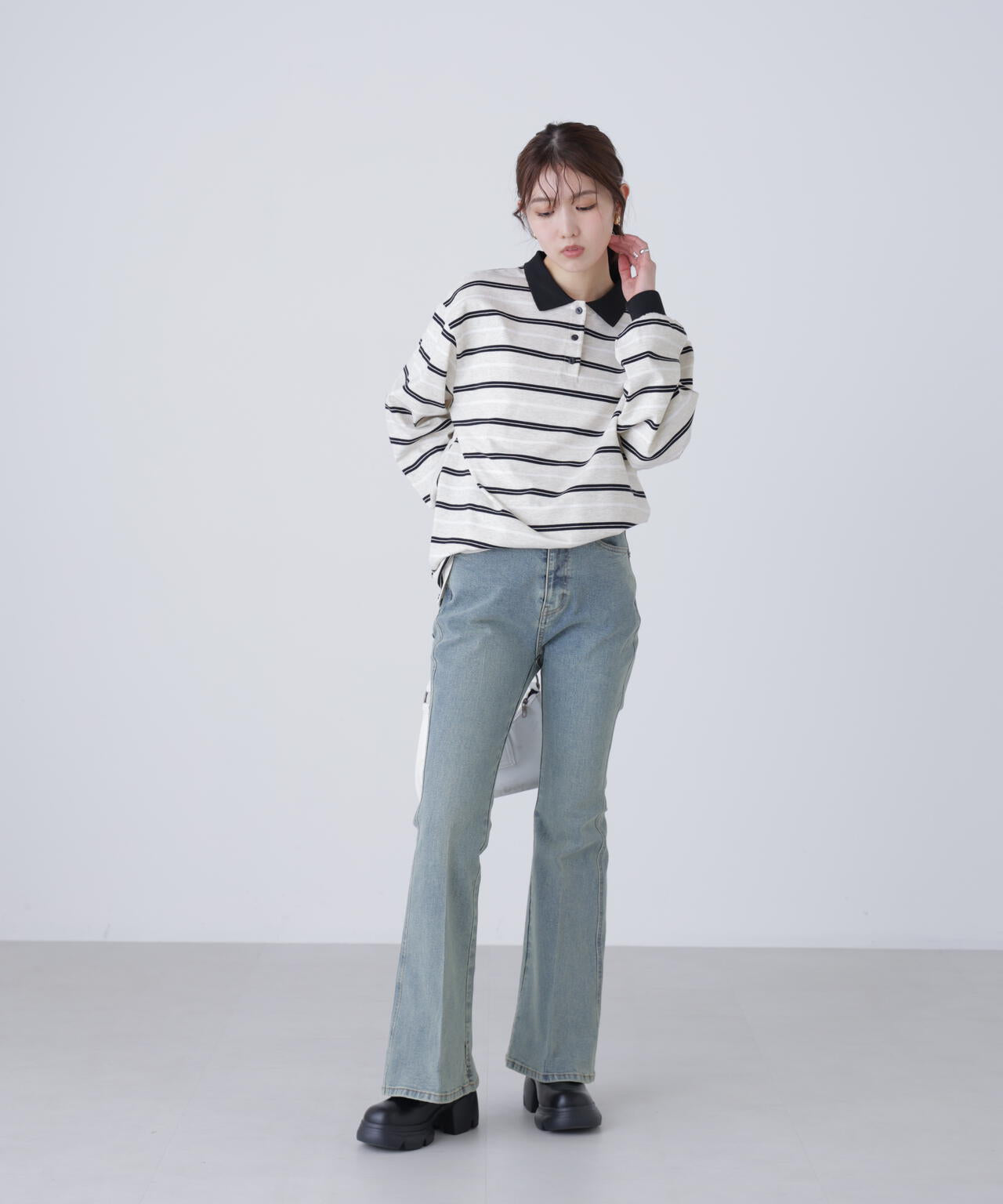 マルチボーダーラガーポロシャツ