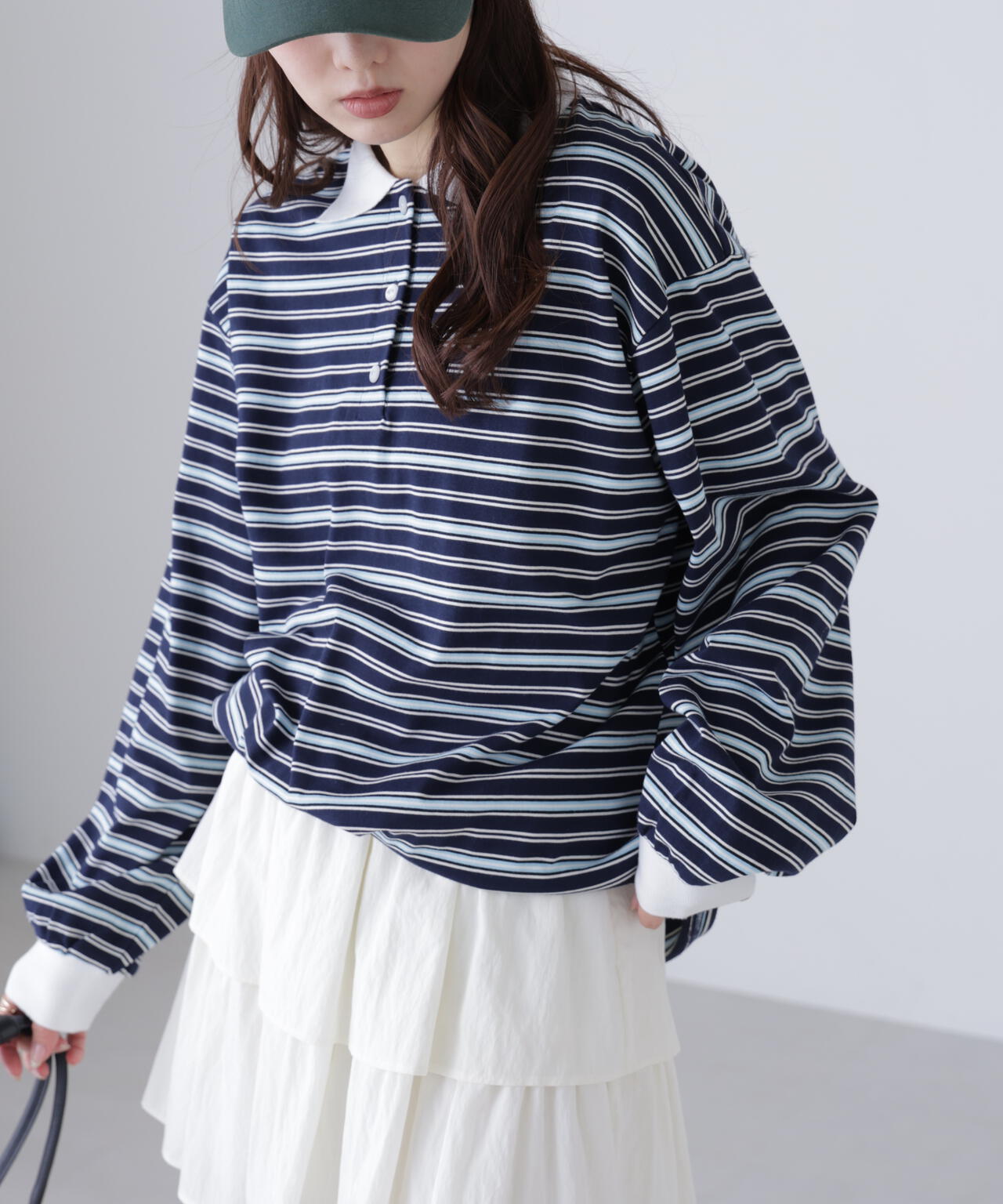 マルチボーダーラガーポロシャツ