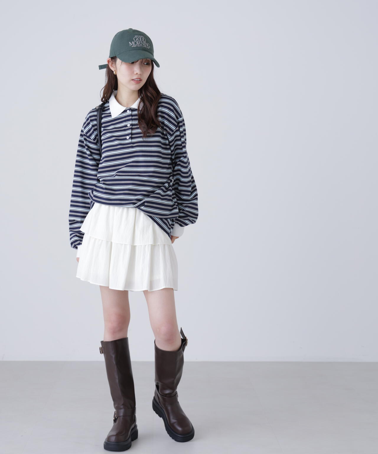 マルチボーダーラガーポロシャツ