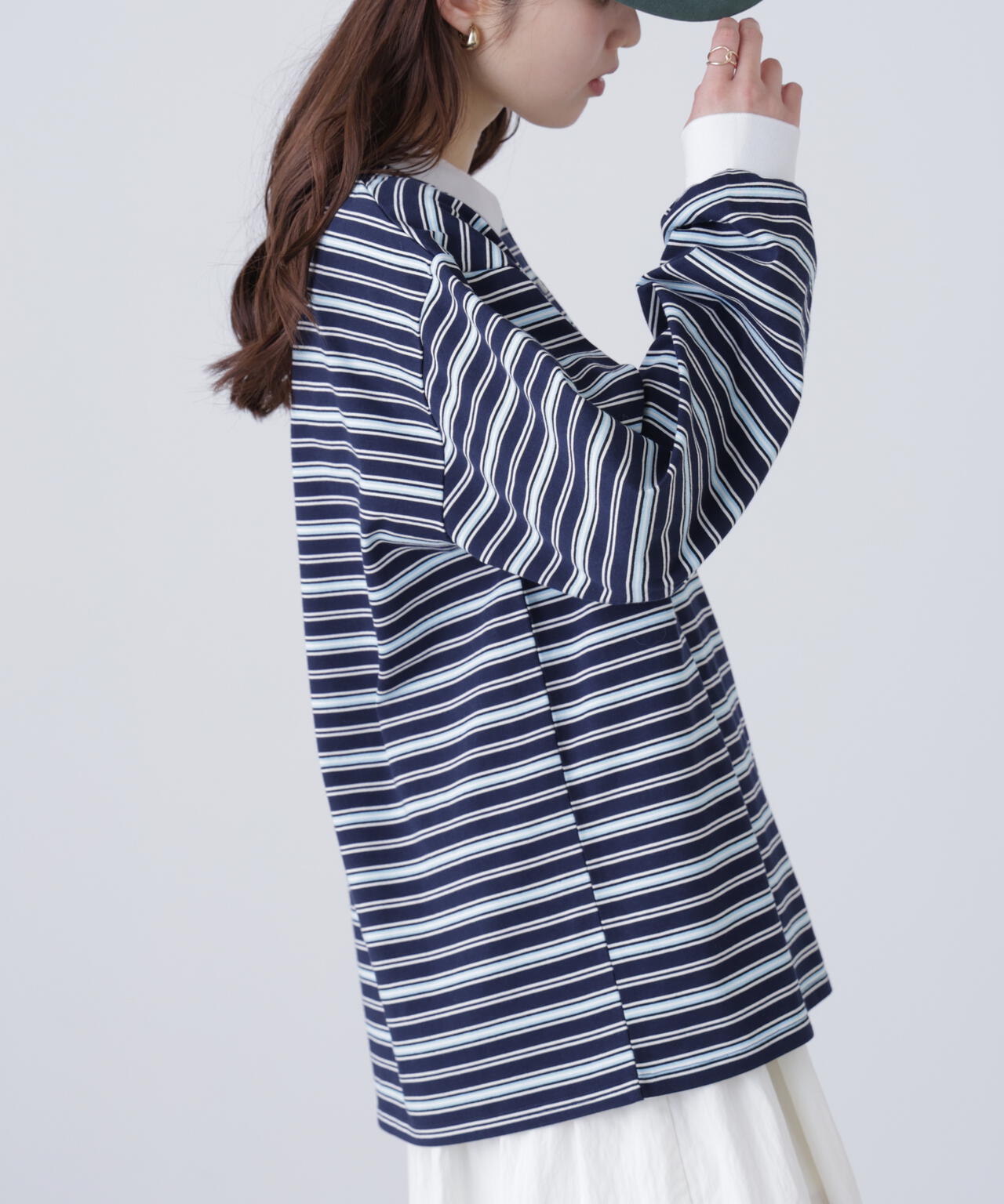 マルチボーダーラガーポロシャツ