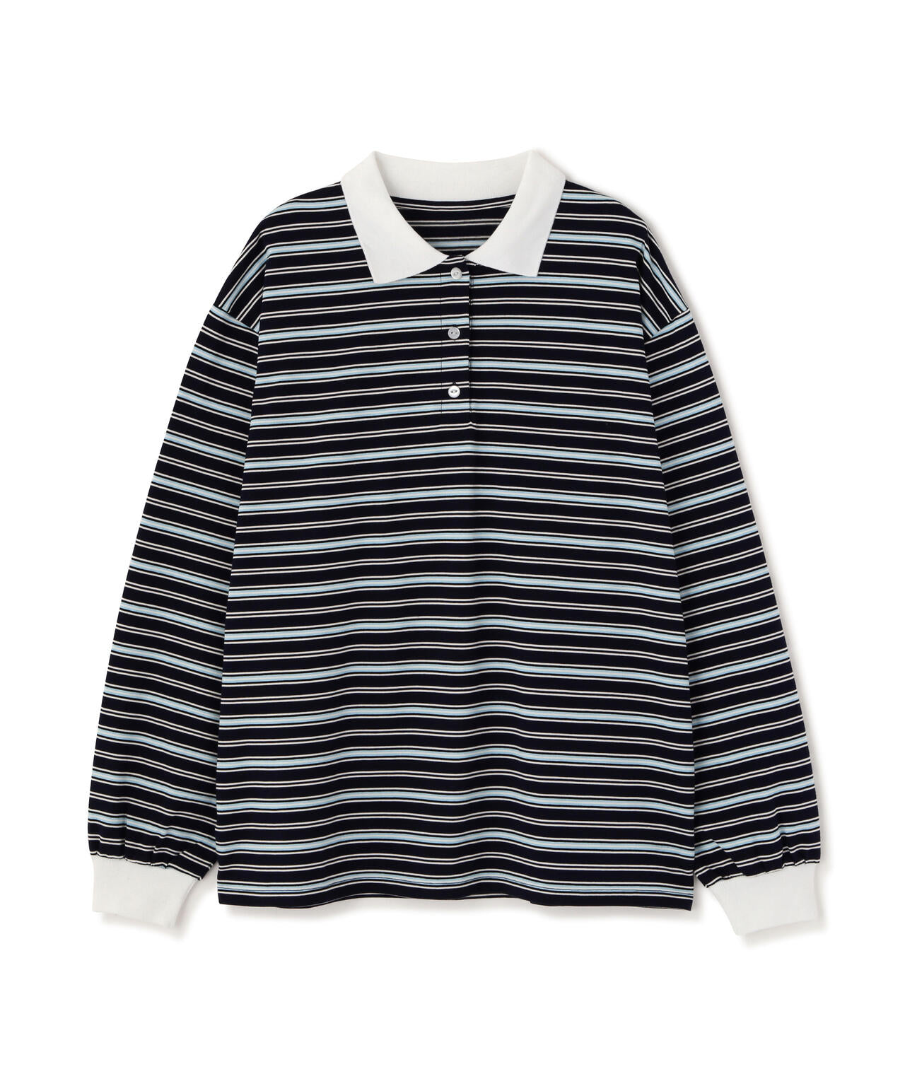 マルチボーダーラガーポロシャツ