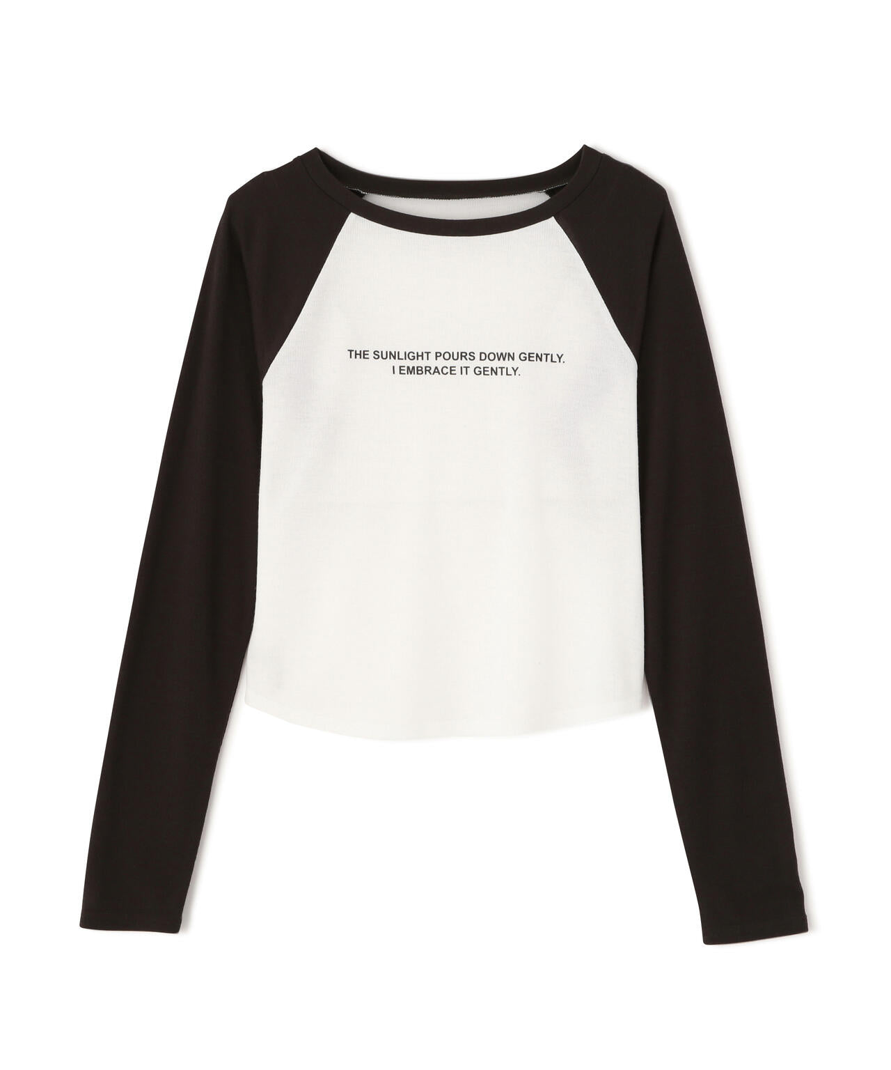 シアー天竺ラグラン長袖カットソー