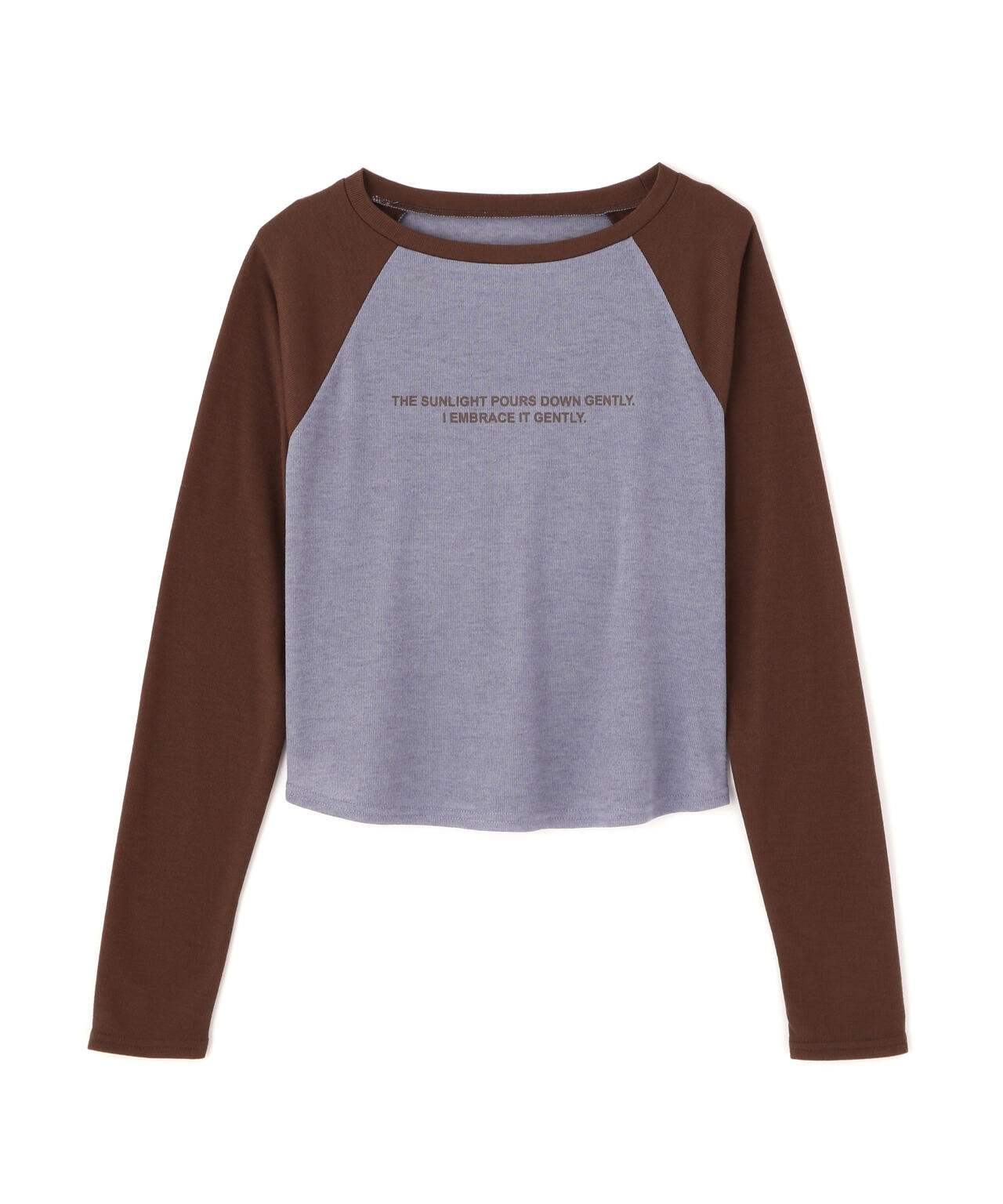 シアー天竺ラグラン長袖カットソー