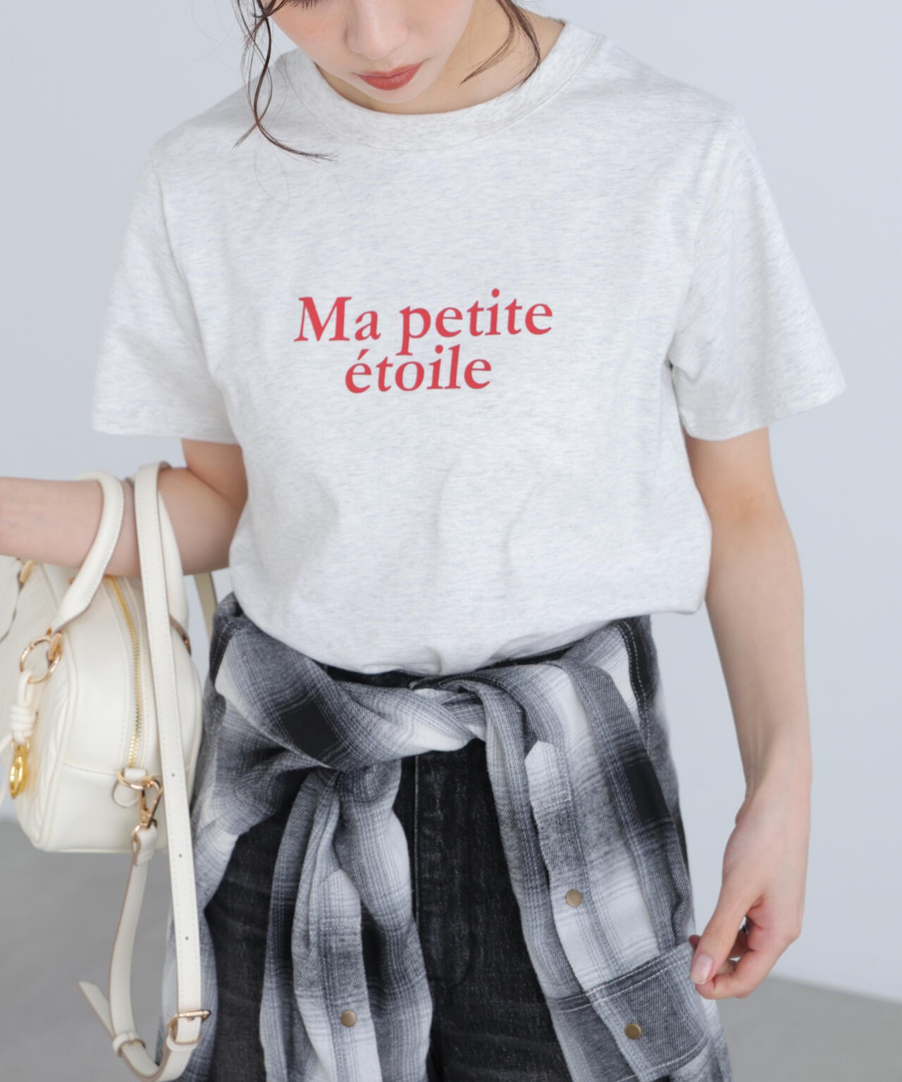 フレンチロゴプリントTシャツ