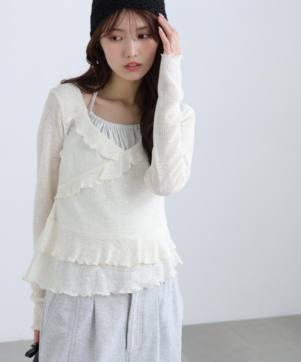 162cm 着用サイズ:FR