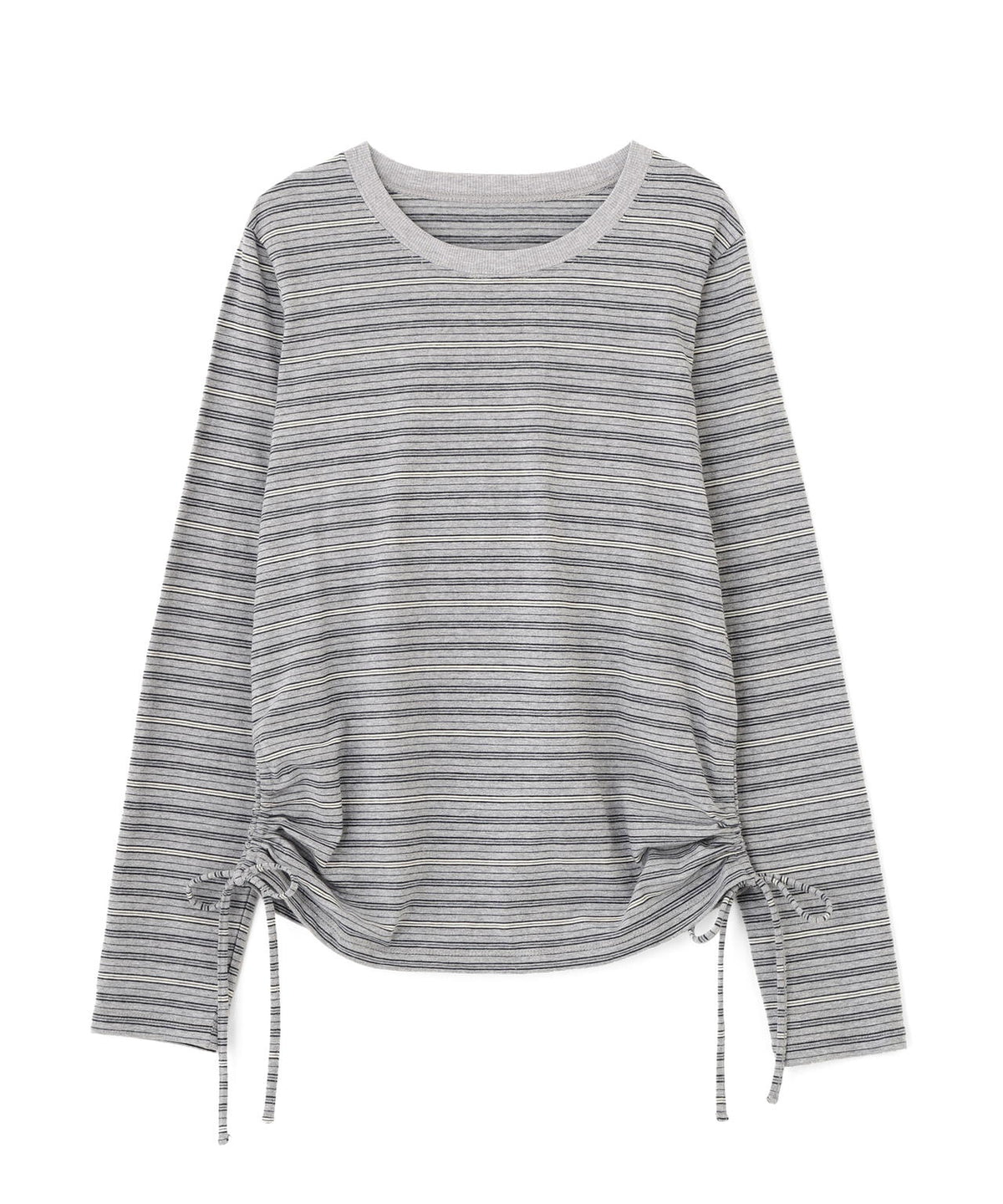 シアーTシャツレイヤードボーダーロンT