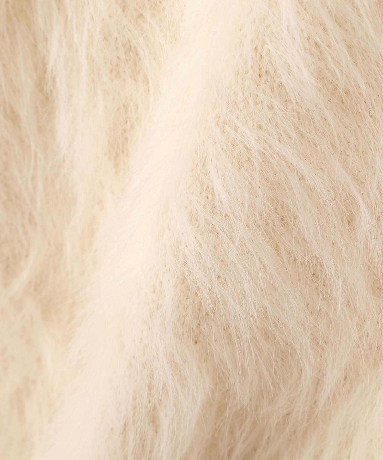 【はかな企画】金ボタンロングシャギーニットカーディガン〈MFM〉