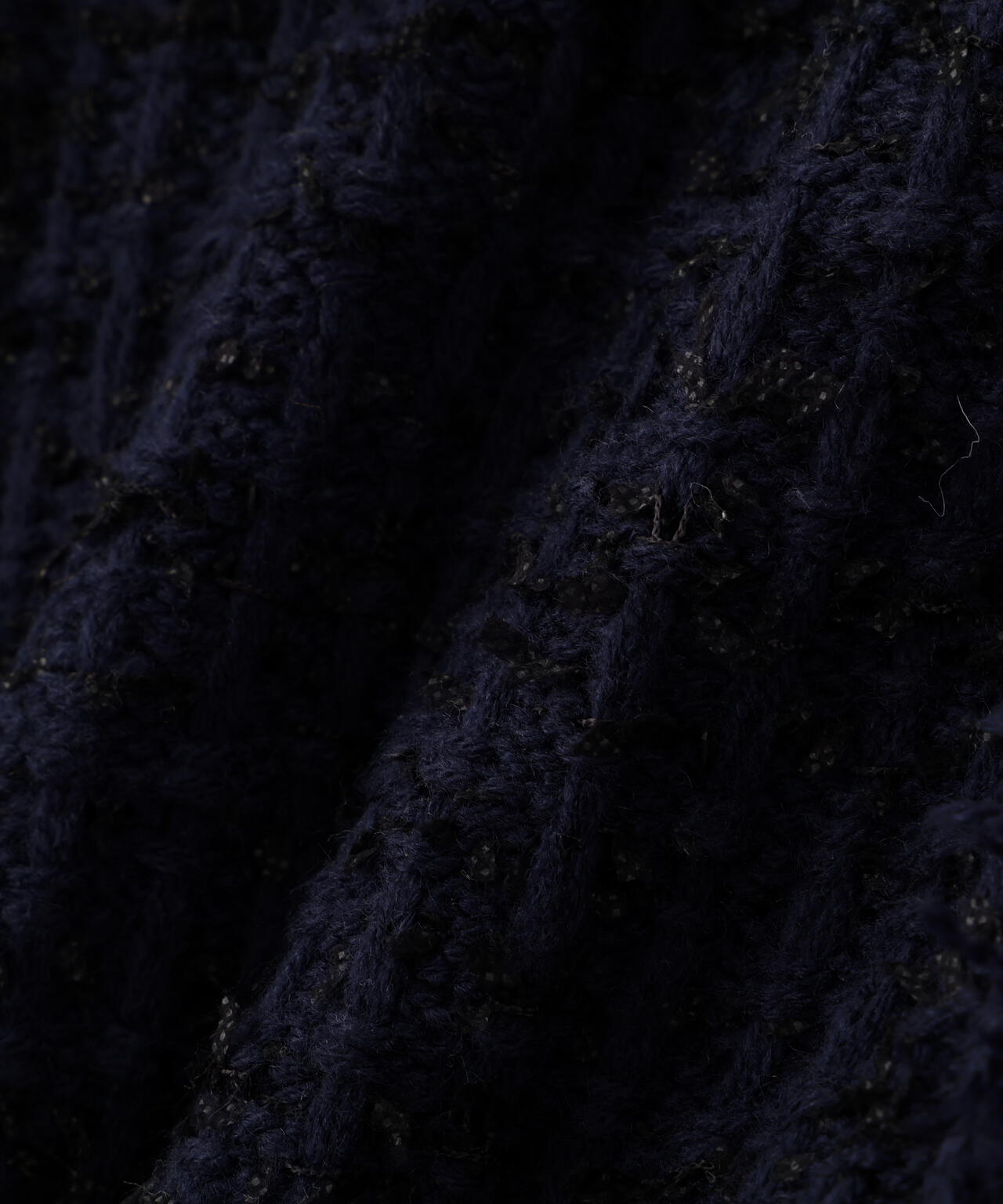 ツィードニットカーディガン