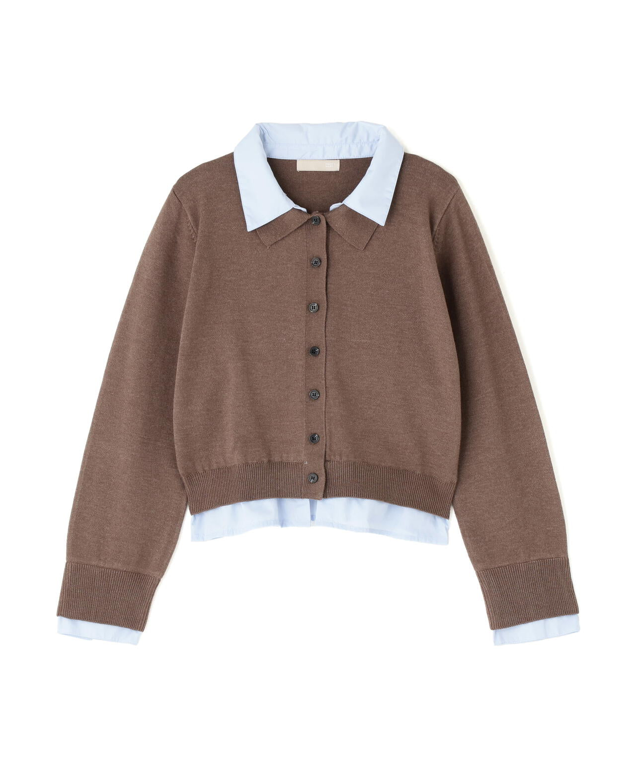 シャツフェイクレイヤードポロカーディガン | FREE'S MART（フリーズ