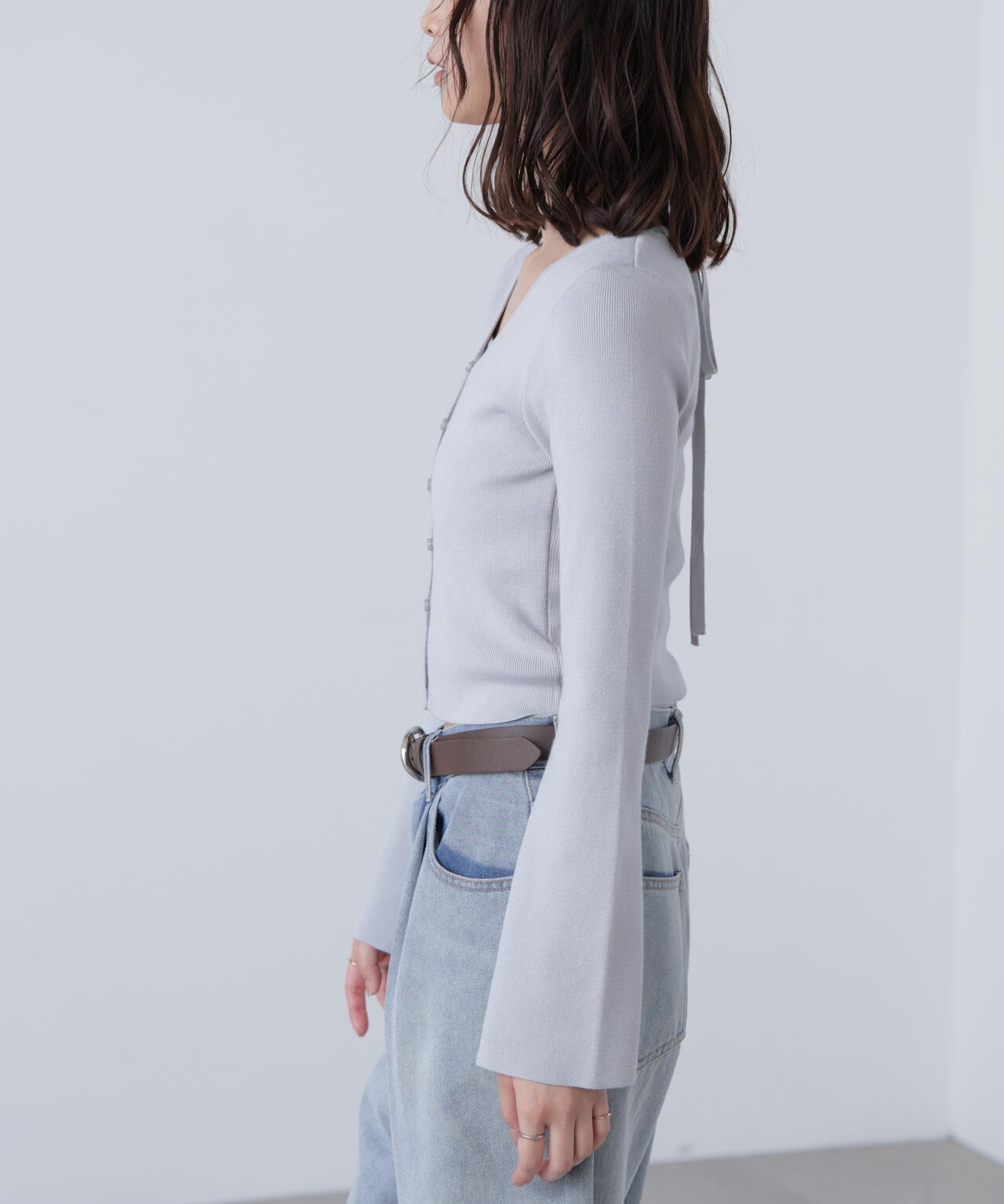 キャミレイヤードニットカーディガン