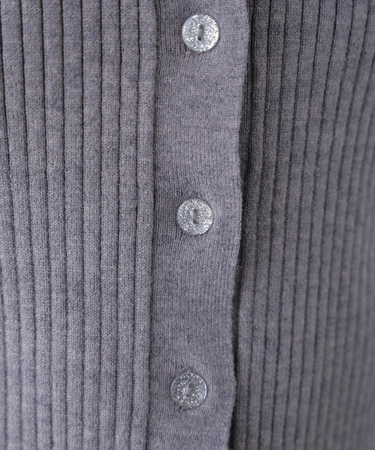 〈MFM〉きらきらボタン襟ニット