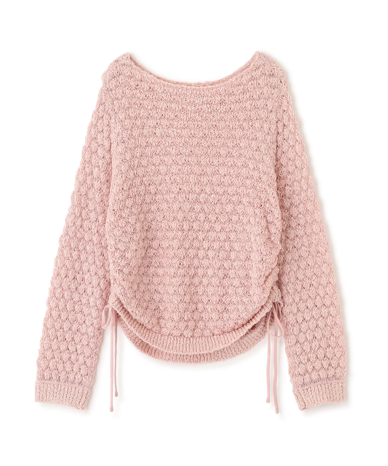 ポコポコワンショル脇ドロストオーバーニット