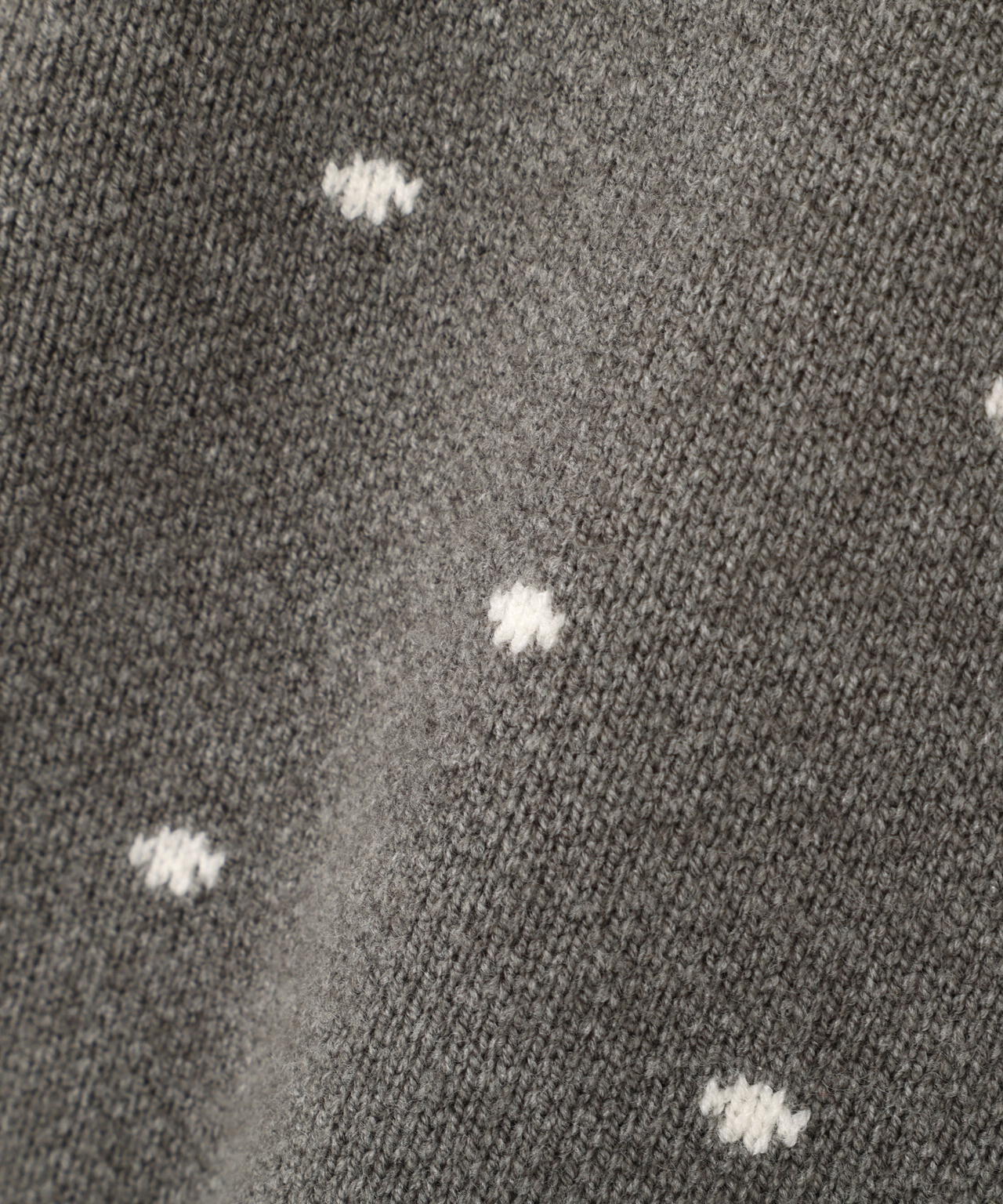 ハートボタンドット柄カーディガン