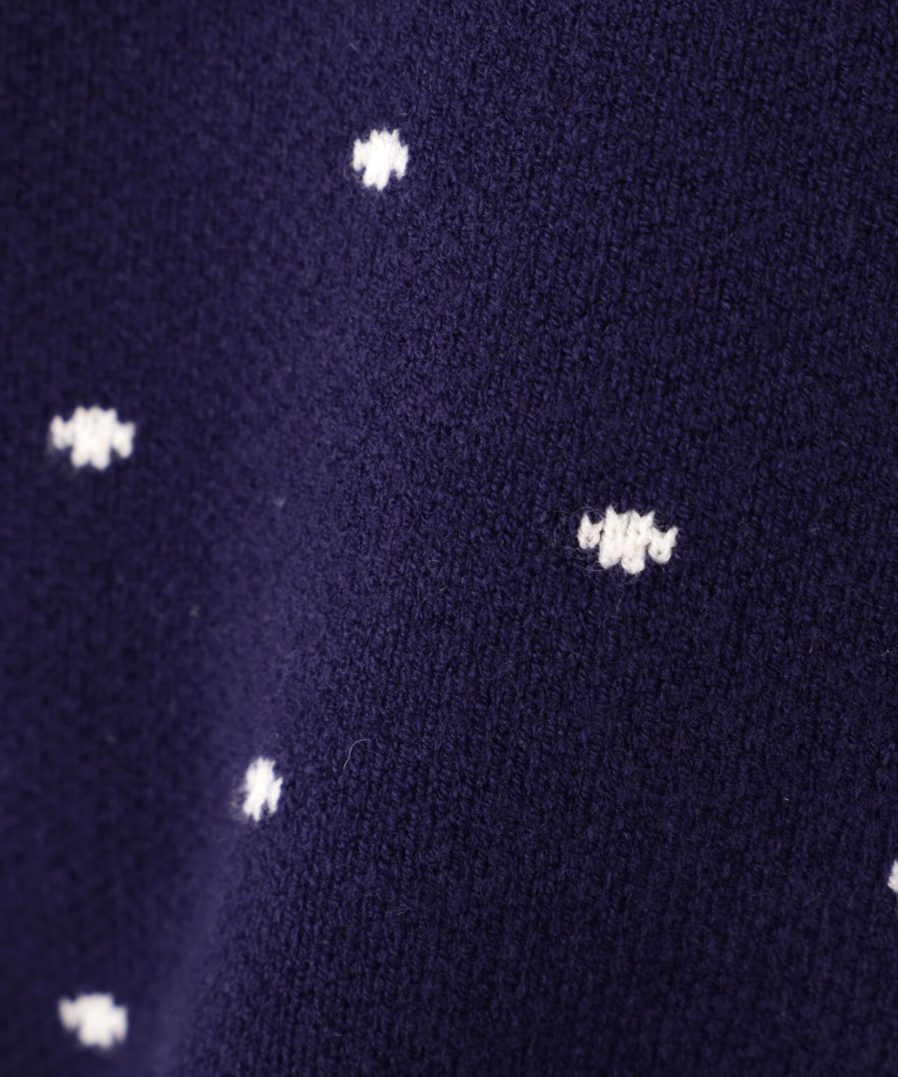 ハートボタンドット柄カーディガン