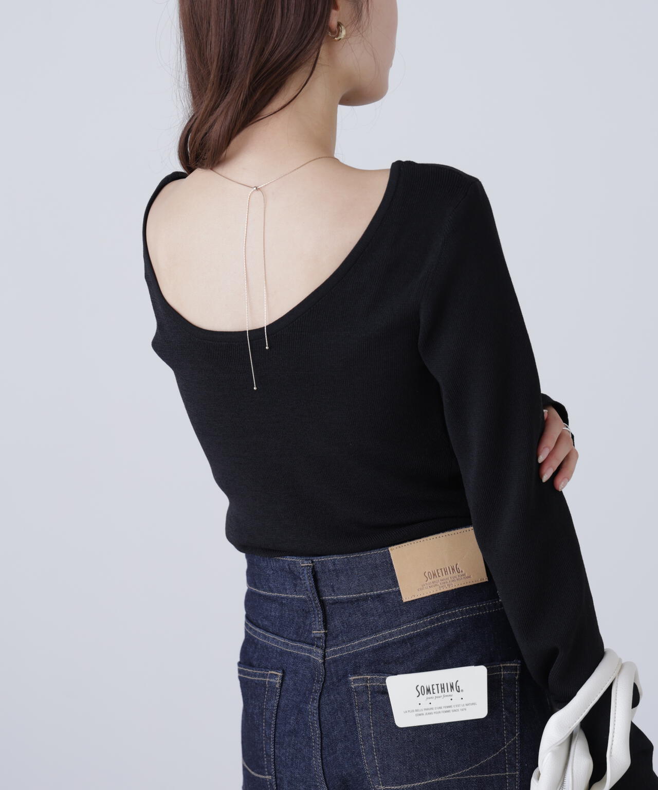 【MFM】バックオープンニット