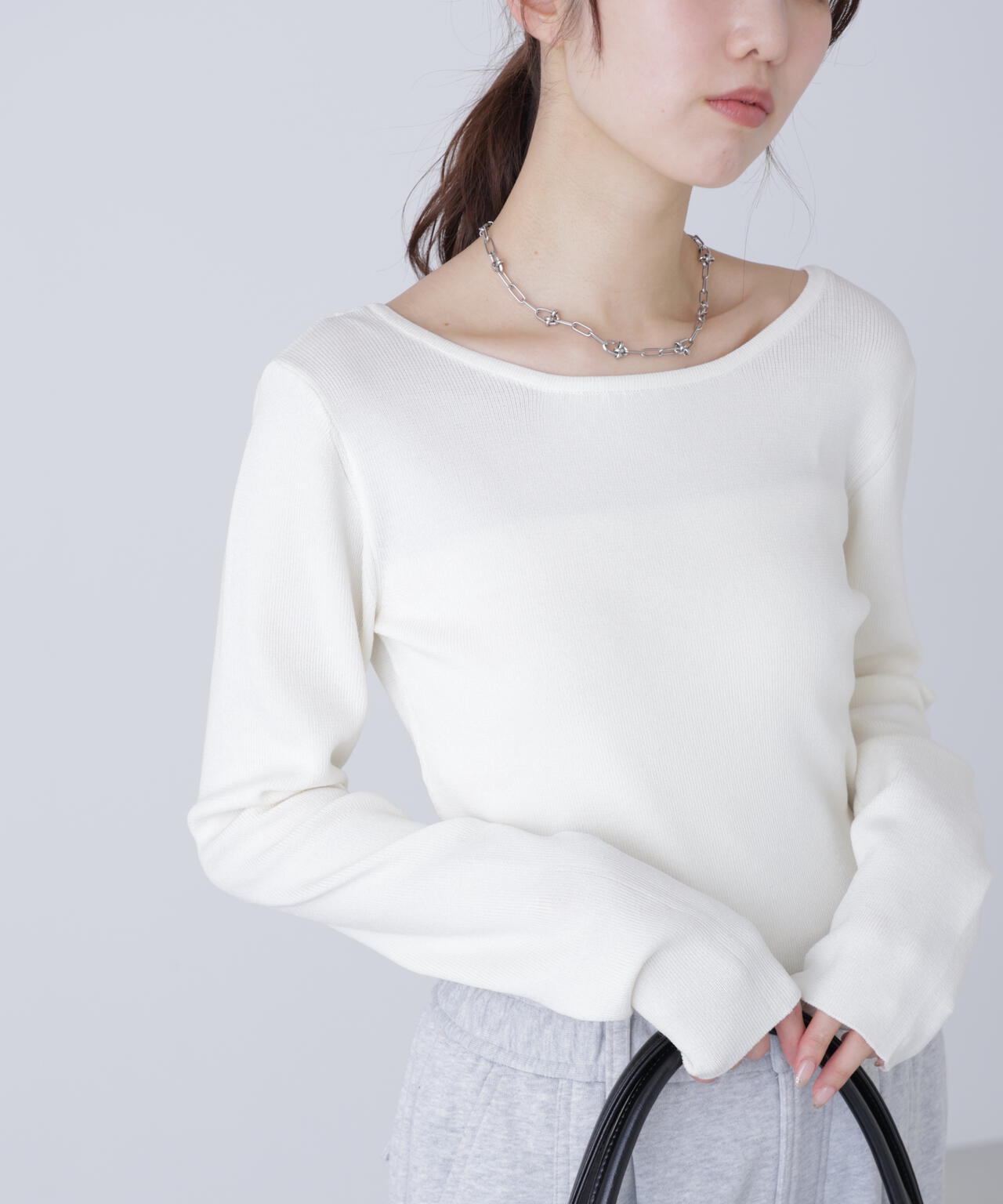 【MFM】バックオープンニット