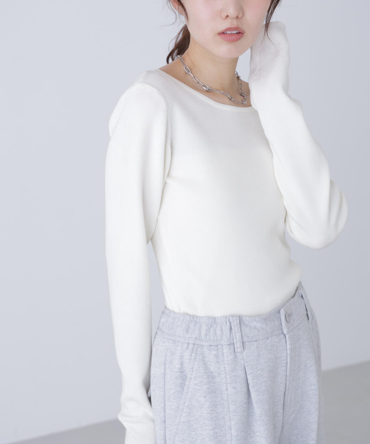 【MFM】バックオープンニット