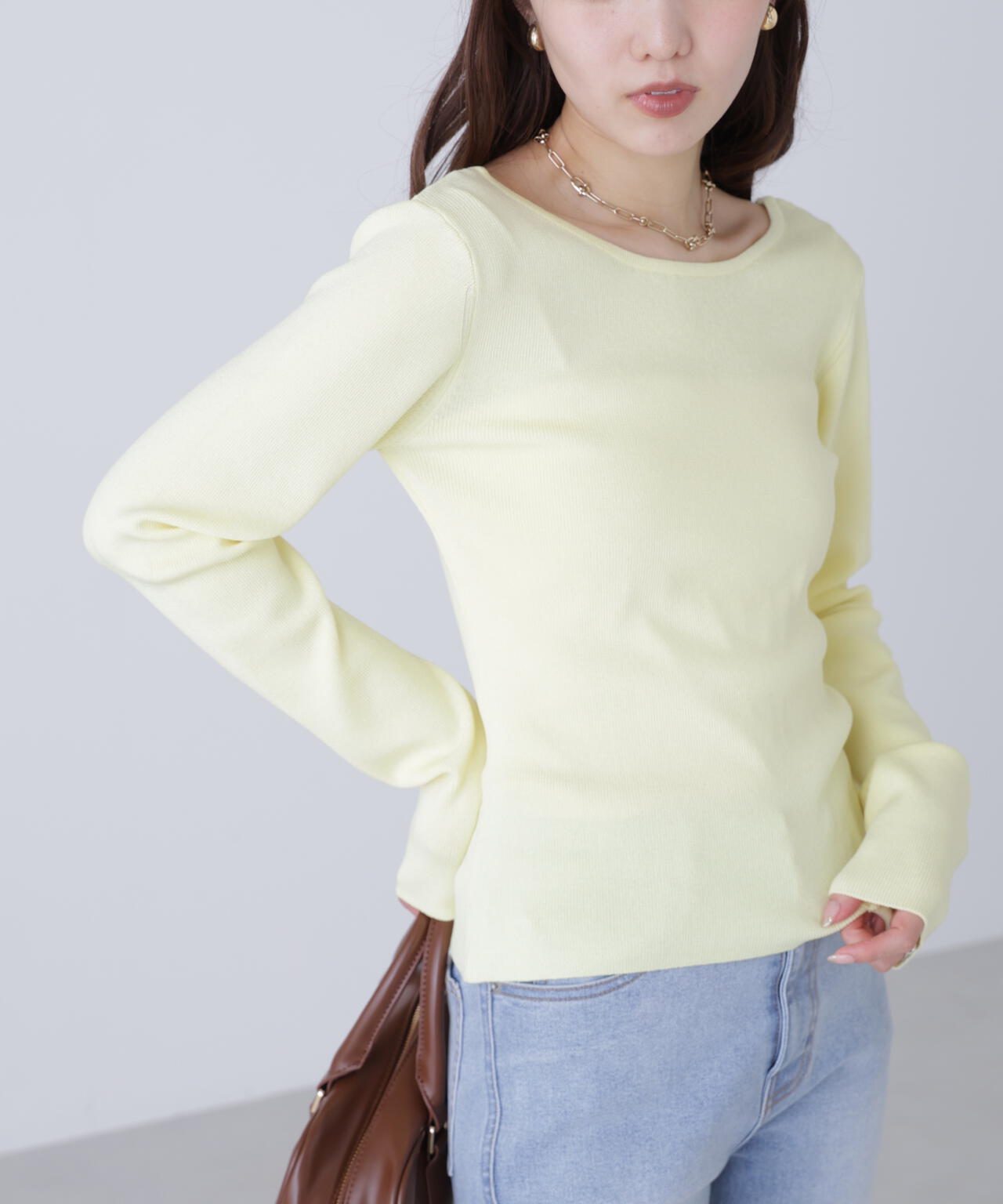 【MFM】バックオープンニット