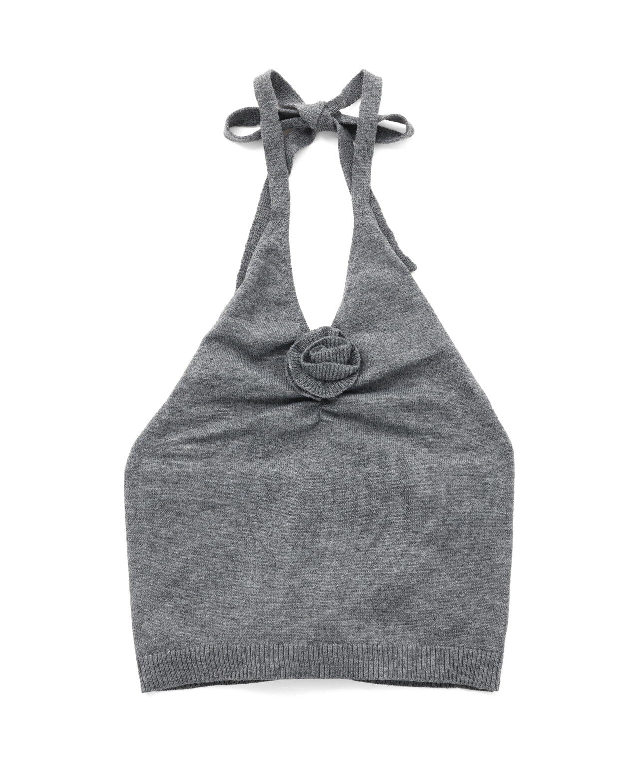 ホルターネックニットベスト