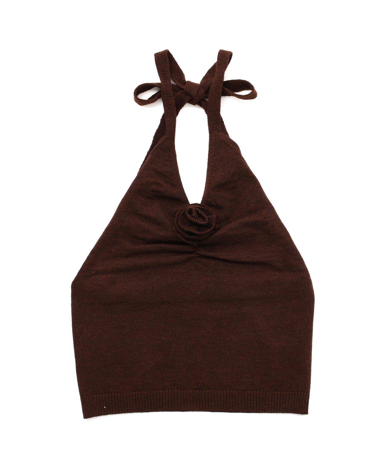 ホルターネックニットベスト