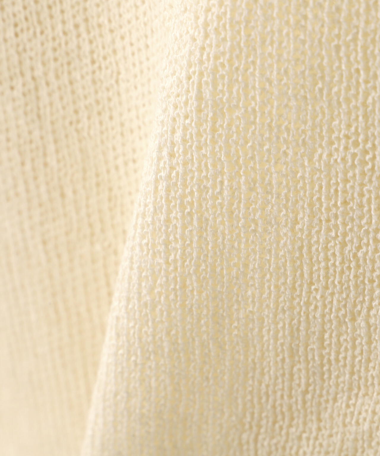 透かしあみ天竺短丈ニット