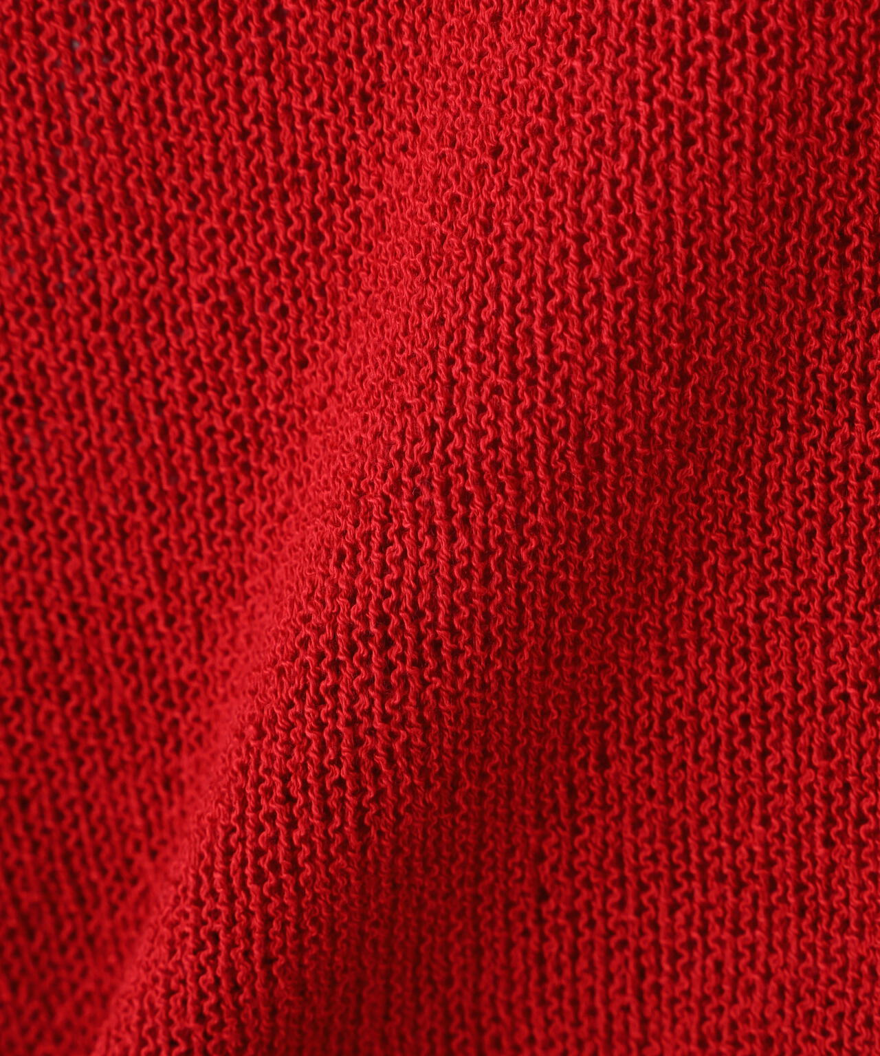 透かしあみ天竺短丈ニット