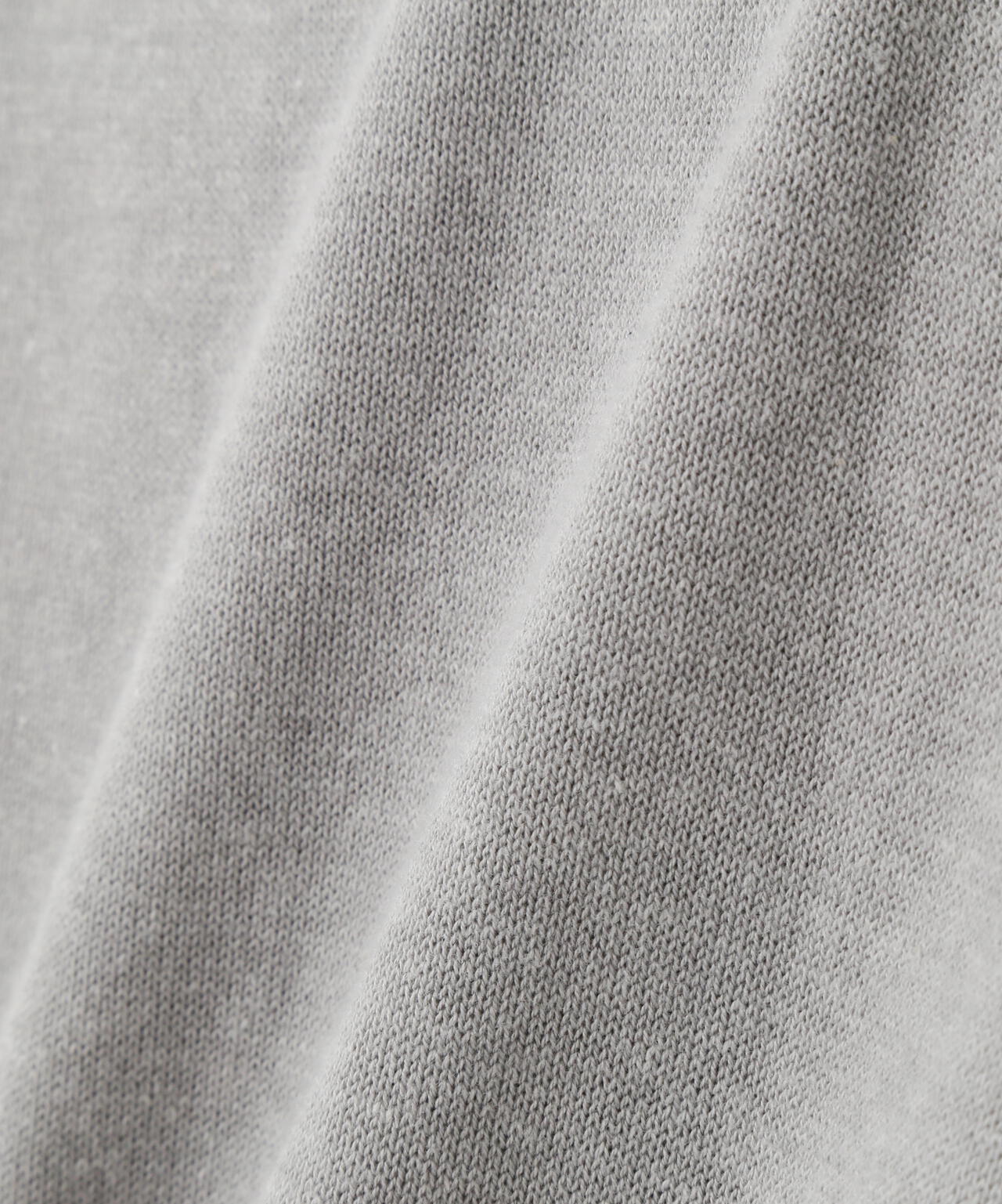 衿付きレイヤード風半袖ポロニット