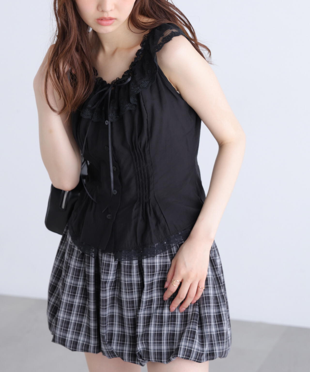 162cm 着用サイズ:FR