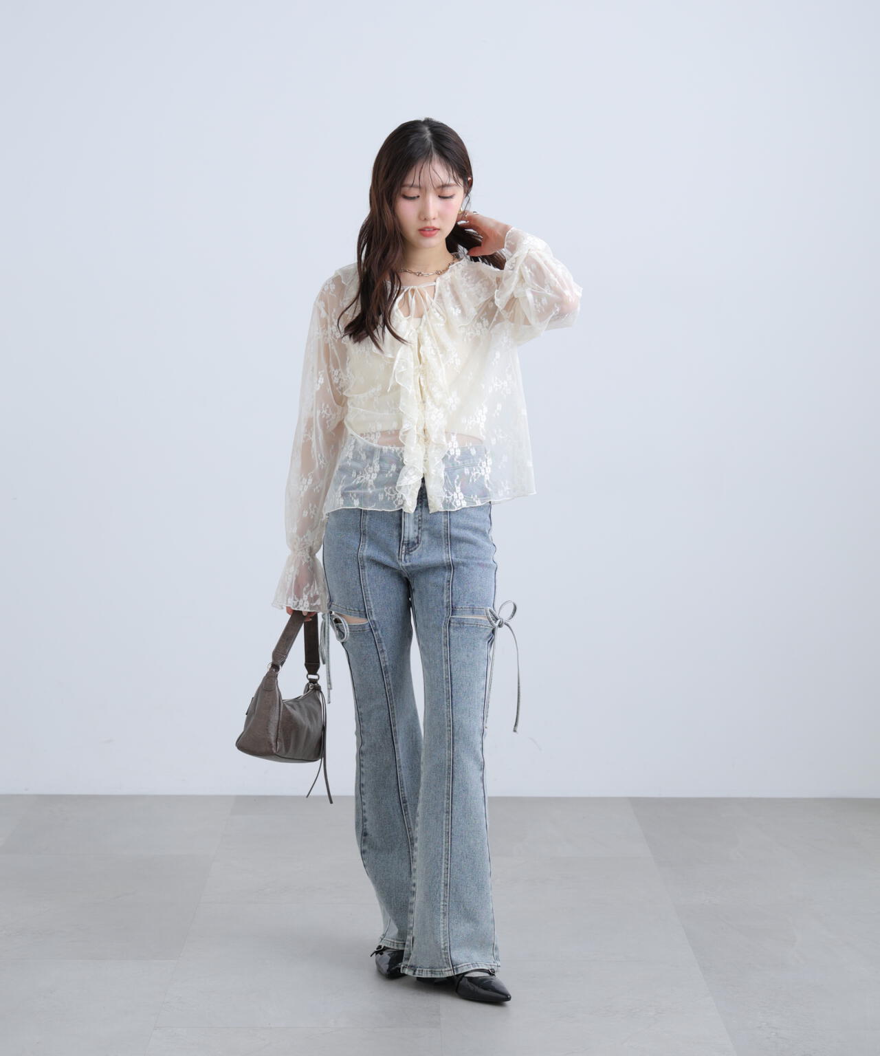 162cm 着用サイズ:FR