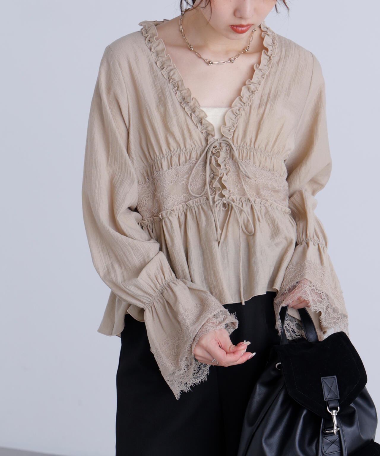 162cm 着用サイズ:FR
