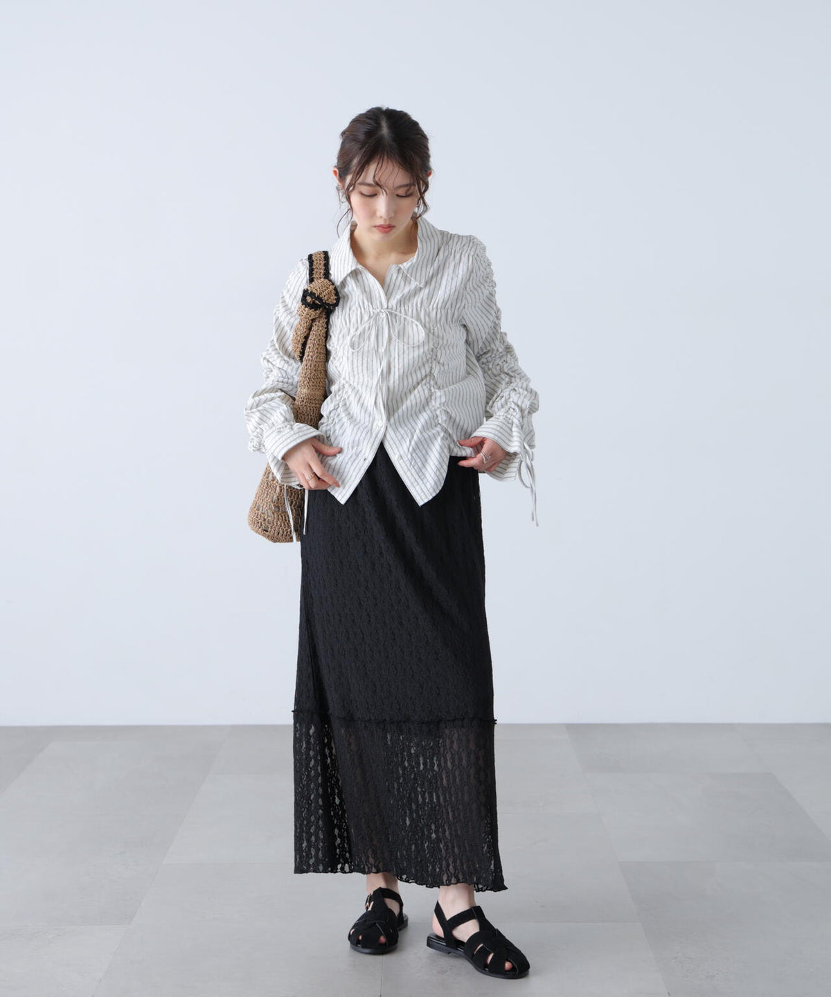 162cm 着用サイズ:FR