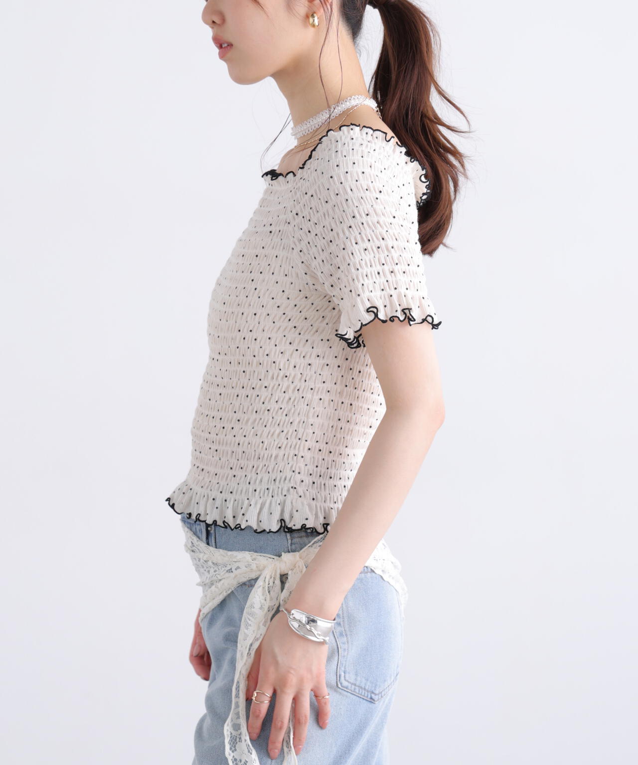 162cm 着用サイズ:FR