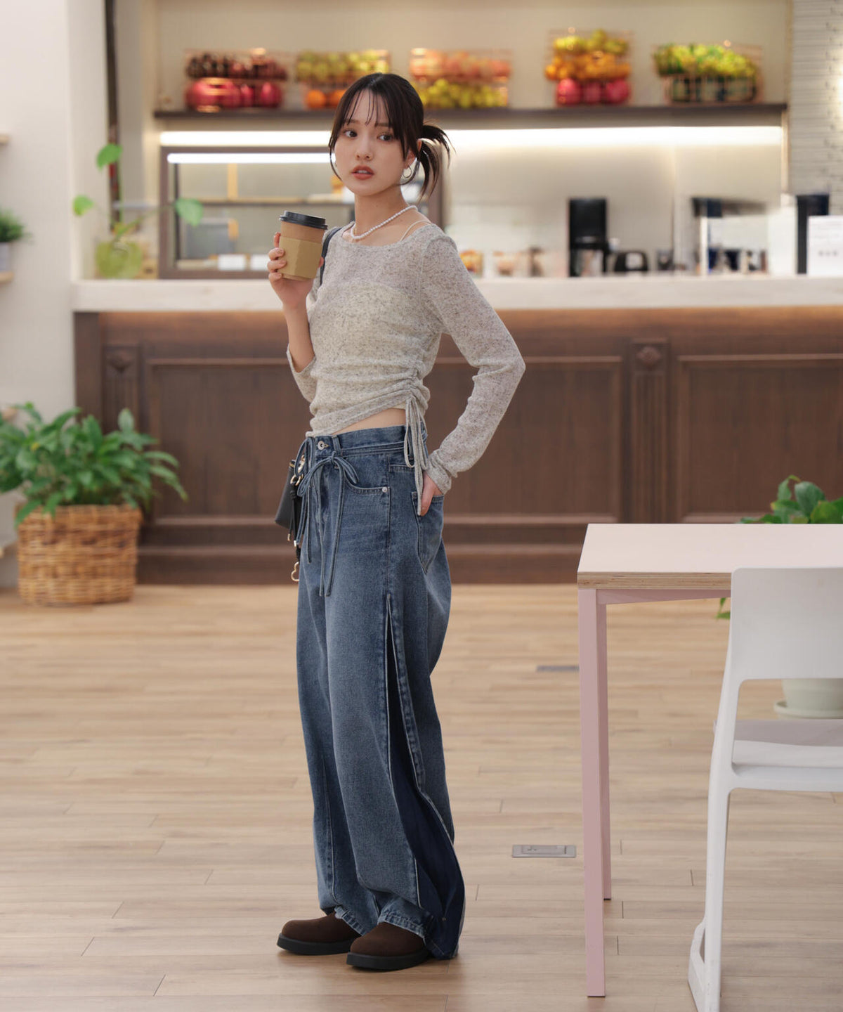 162cm 着用サイズ:FR