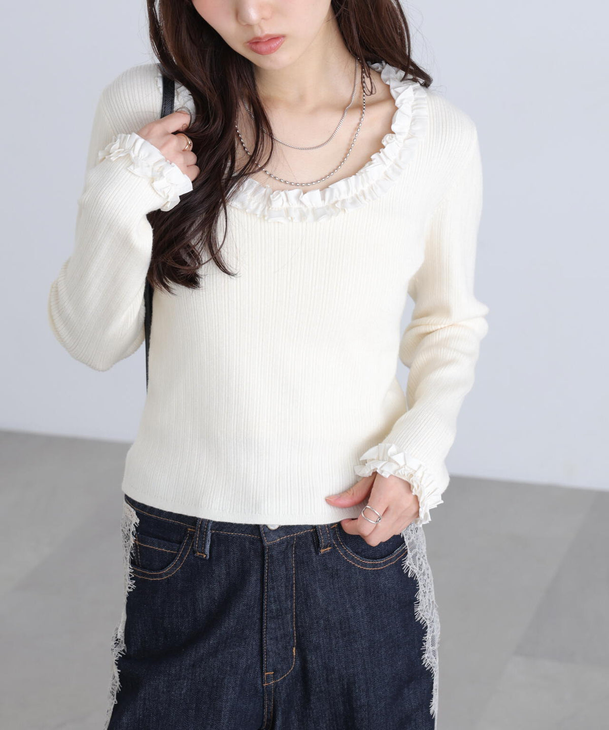 162cm 着用サイズ:FR