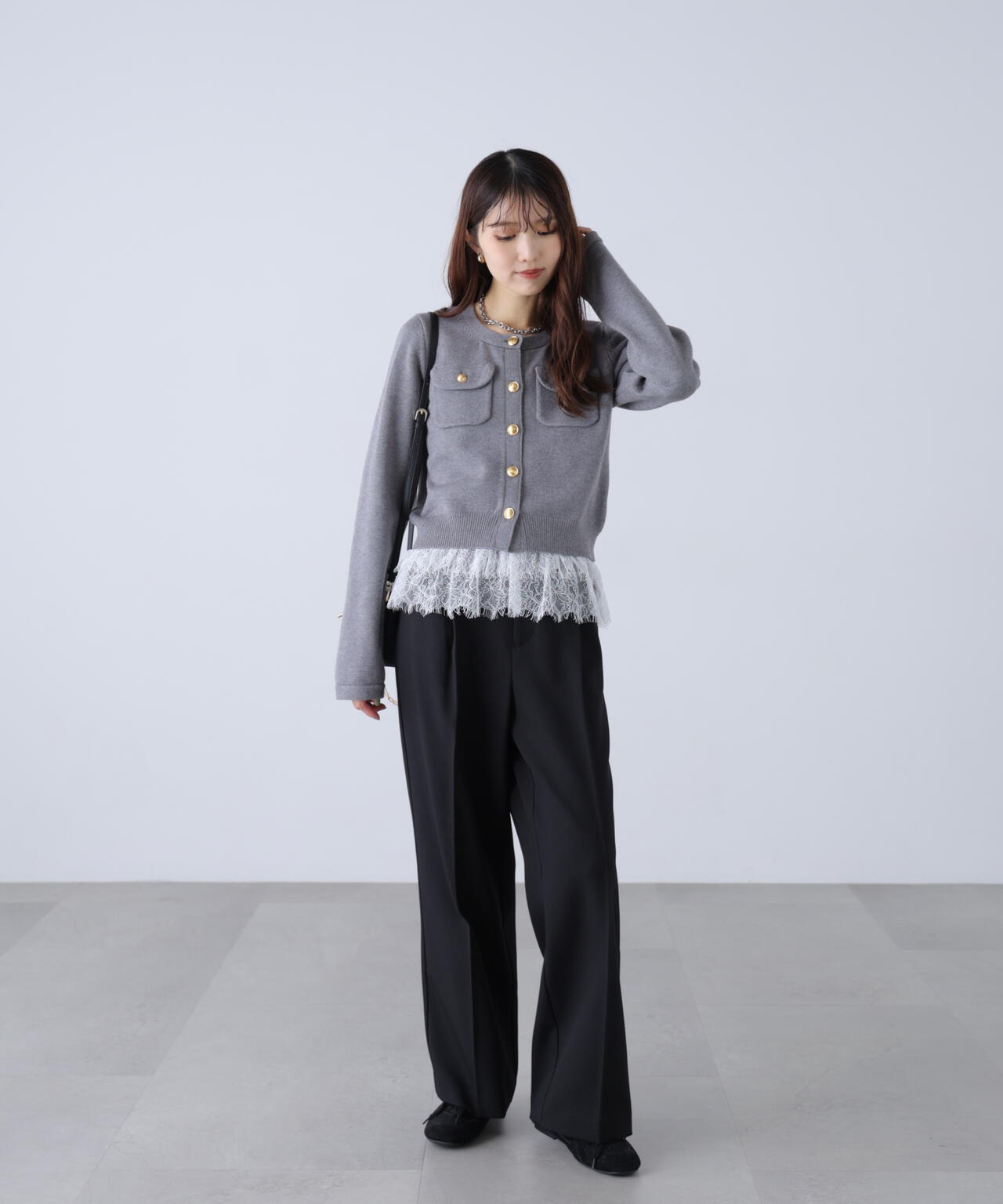 162cm 着用サイズ:FR