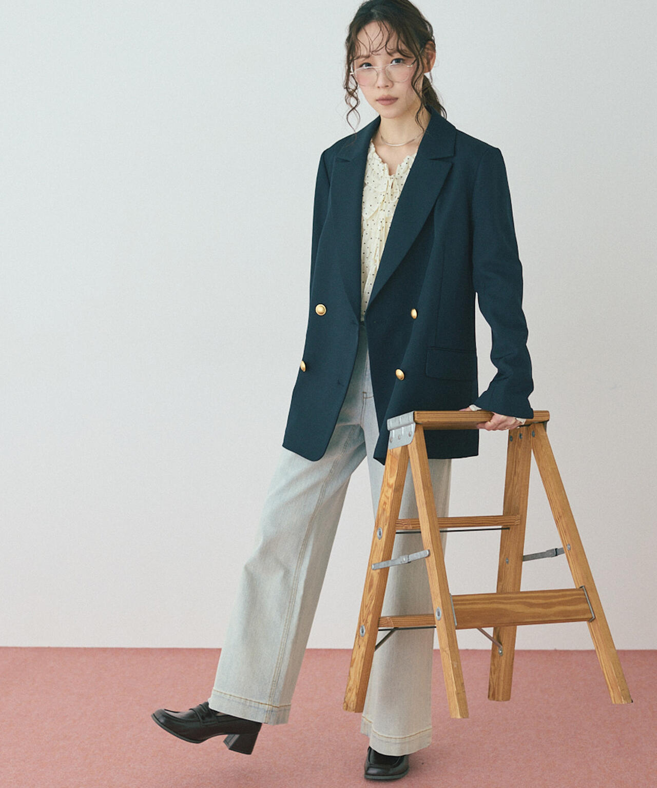 【ネイビー 追加生産予約】ダブルブレストジャケット