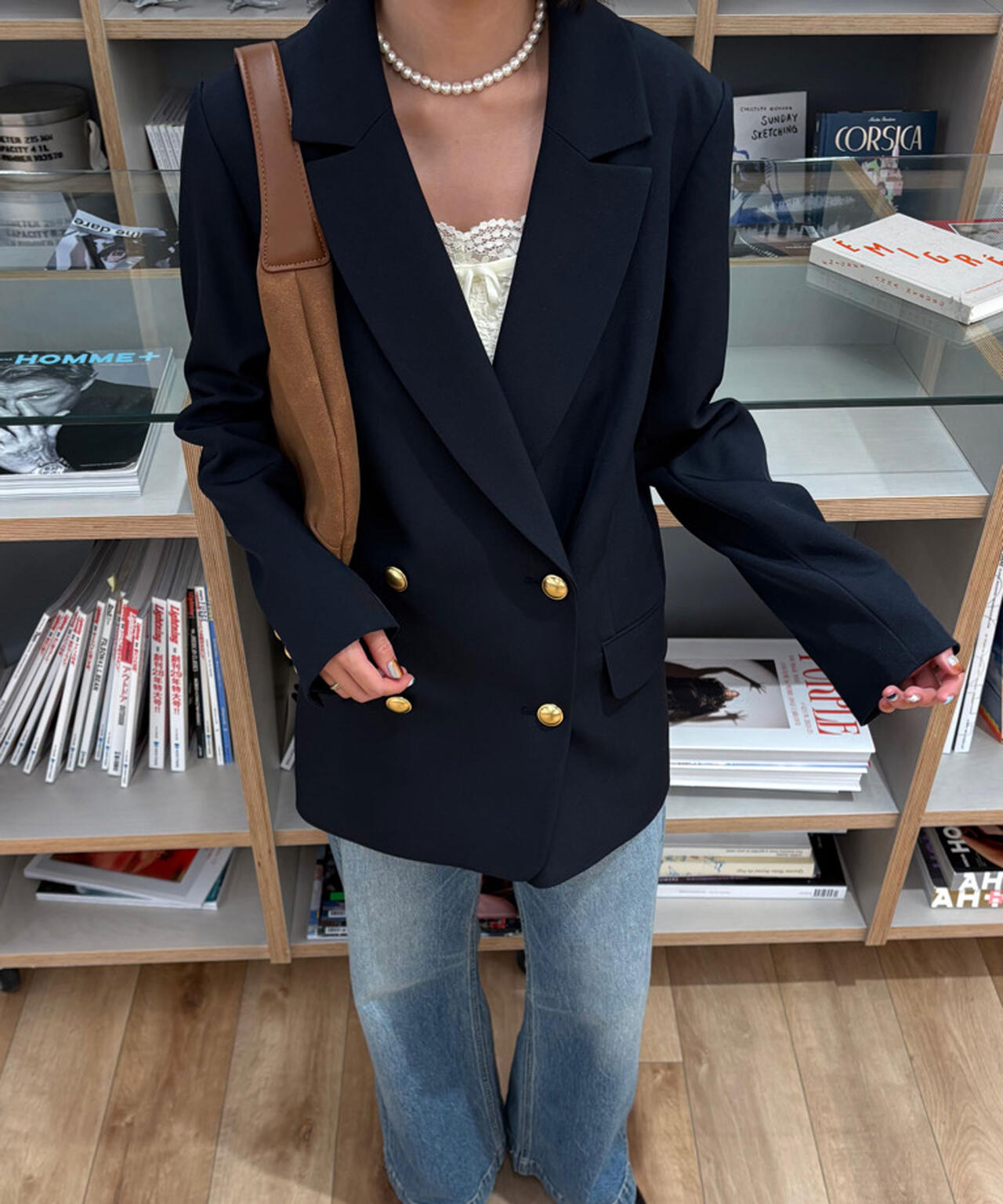 【ネイビー 追加生産予約】ダブルブレストジャケット