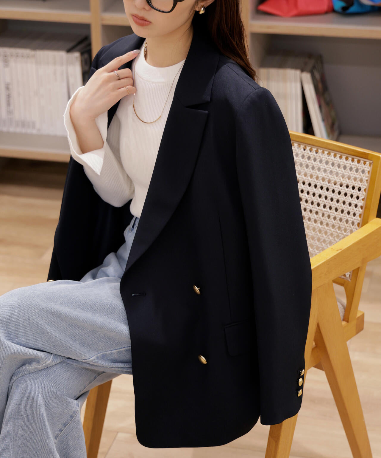 【ネイビー 追加生産予約】ダブルブレストジャケット