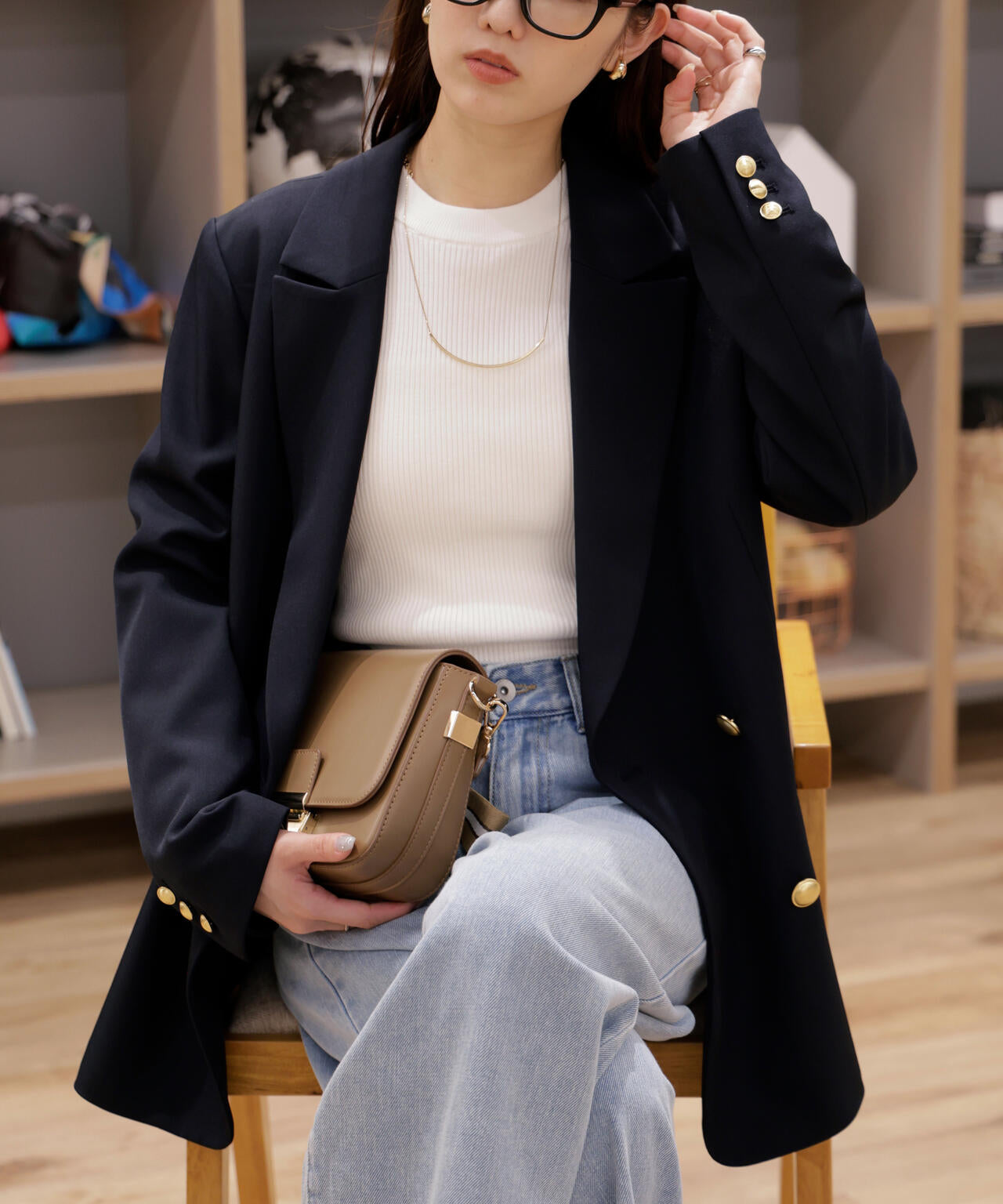 【ネイビー 追加生産予約】ダブルブレストジャケット